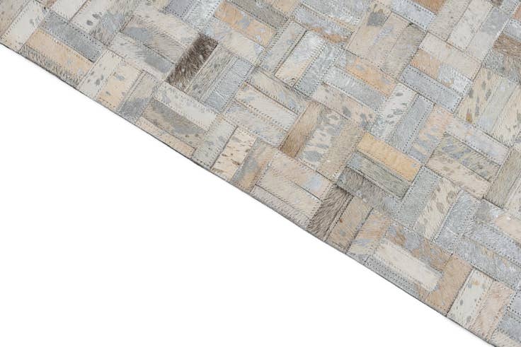 Detail image of 8' x 10' Cowhide Leather Rug