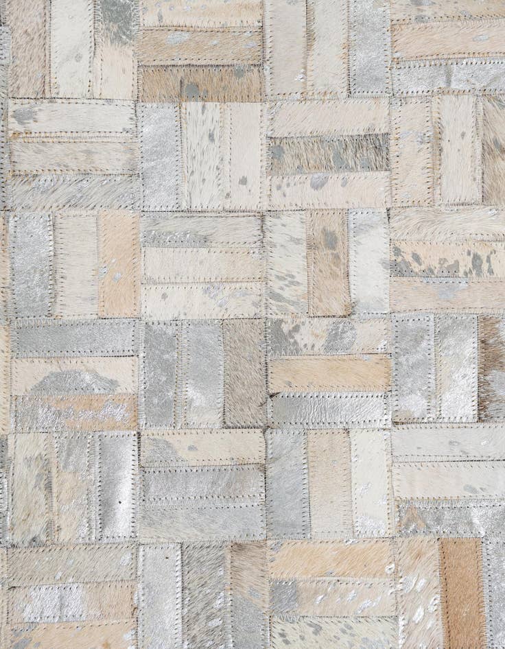 Detail image of 8' x 10' Cowhide Leather Rug