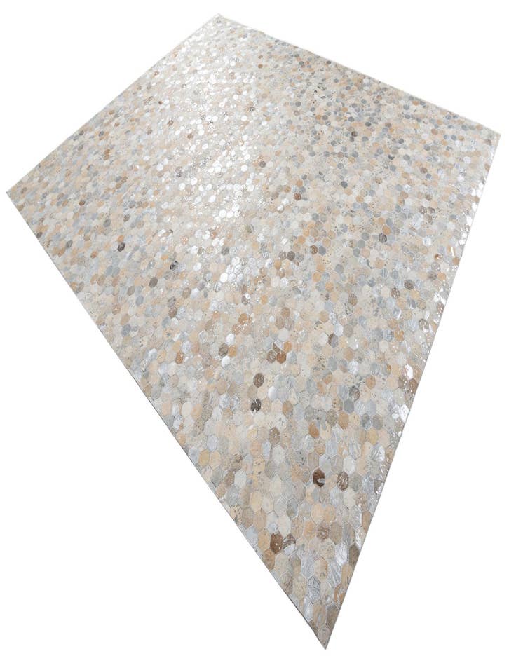 Detail image of 8' x 9' 10 Cowhide Leather Rug