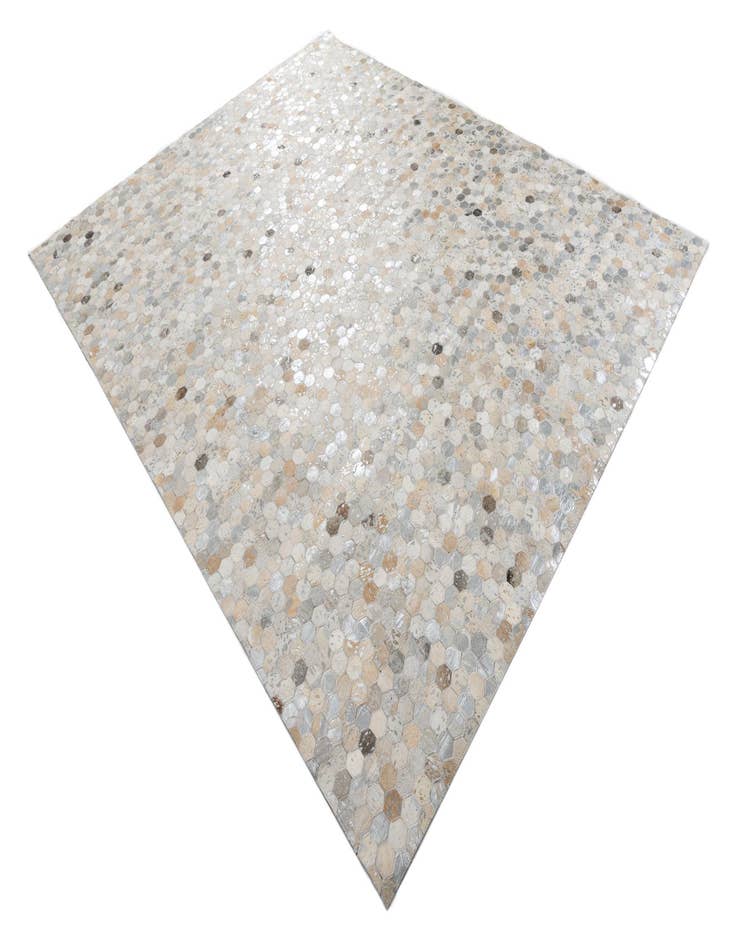 Detail image of 7' 10 x 9' 10 Cowhide Leather Rug