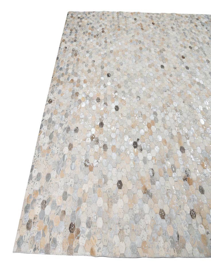 Detail image of 7' 10 x 9' 10 Cowhide Leather Rug