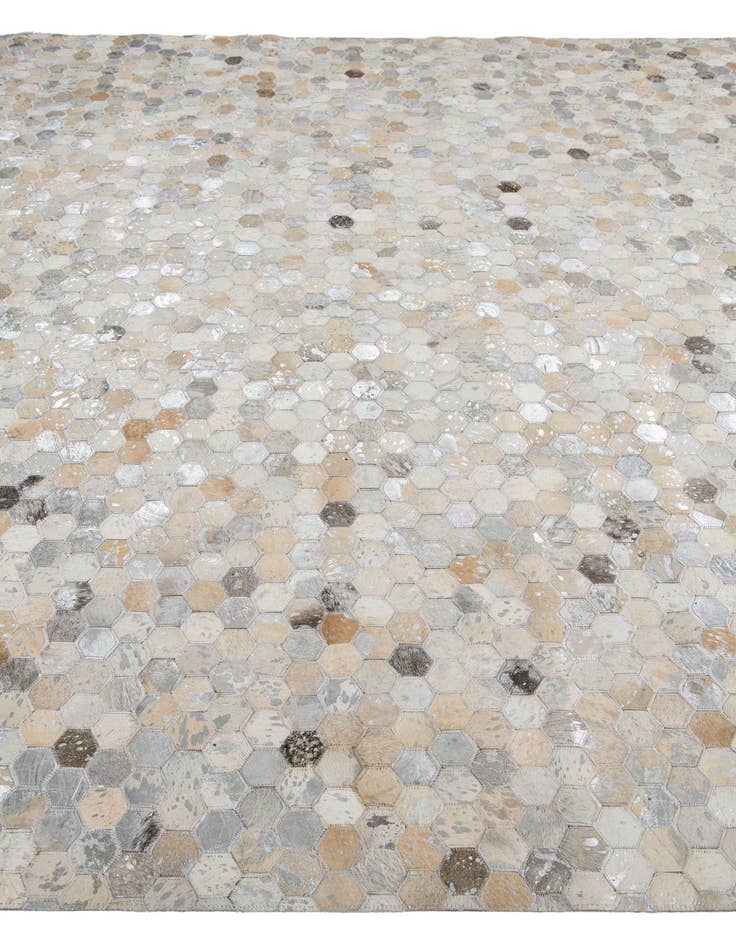 Detail image of 7' 10 x 9' 10 Cowhide Leather Rug