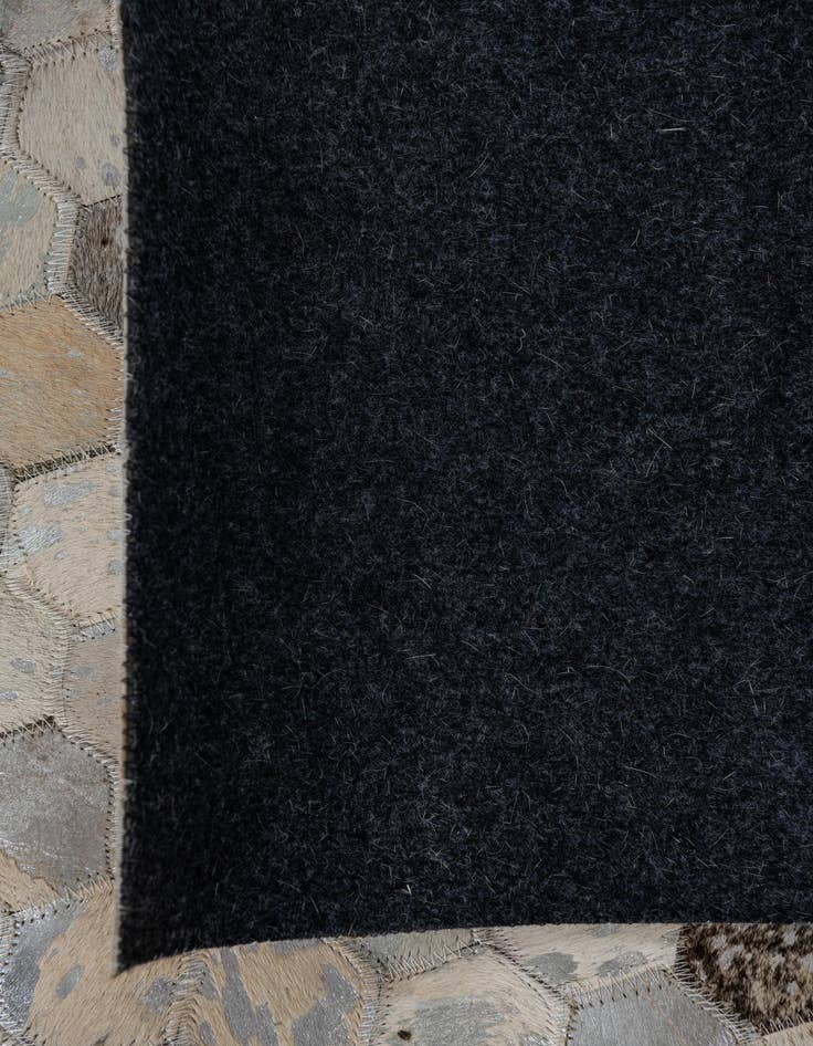 Detail image of 7' 10 x 9' 10 Cowhide Leather Rug