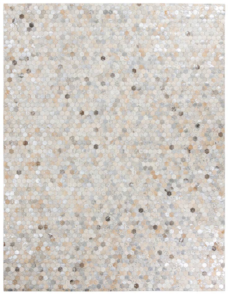 Detail image of 7' 10 x 9' 10 Cowhide Leather Rug