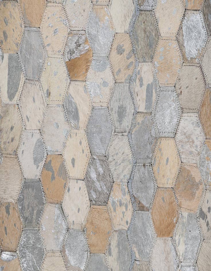 Detail image of 8' x 10' Cowhide Leather Rug