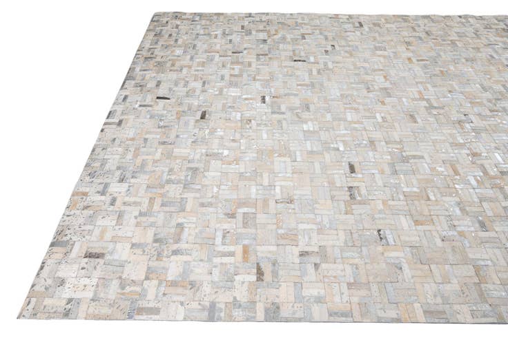 Detail image of 8' x 9' 9 Cowhide Leather Rug