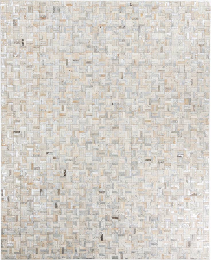 Detail image of 8' x 9' 9 Cowhide Leather Rug