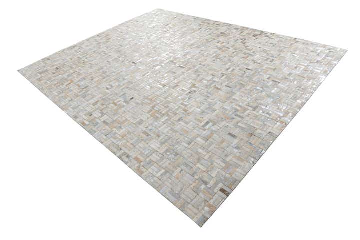 8' x 10' Cowhide Leather Rug