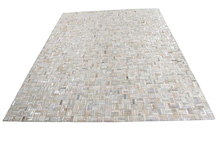 8' x 10' Cowhide Leather Rug