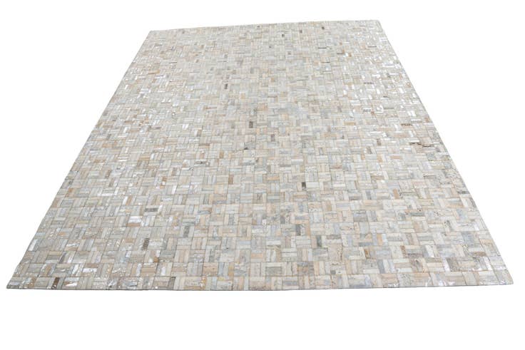 Detail image of 8' x 10' Cowhide Leather Rug