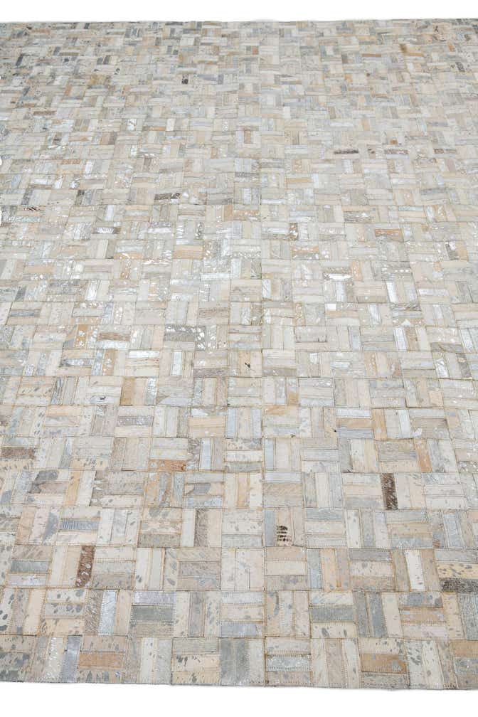 8' x 10' Cowhide Leather Rug