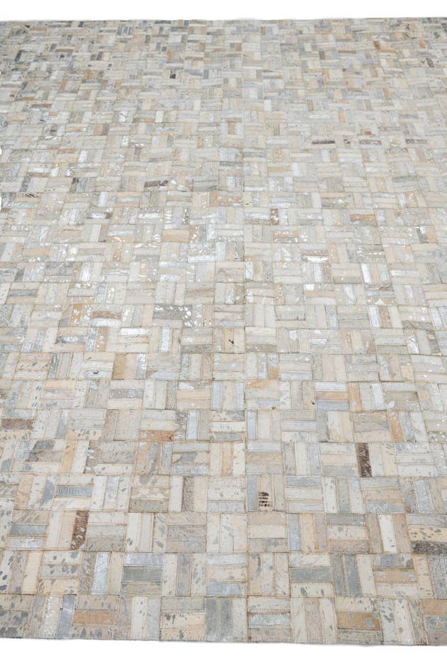 Detail image of 8' x 10' Cowhide Leather Rug