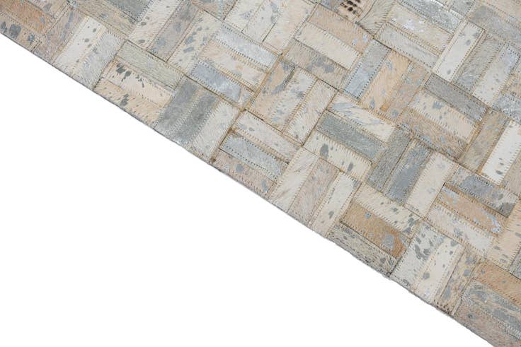 Detail image of 8' x 10' Cowhide Leather Rug