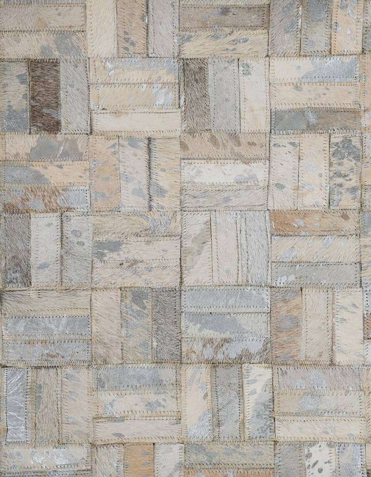 Detail image of 8' x 10' Cowhide Leather Rug