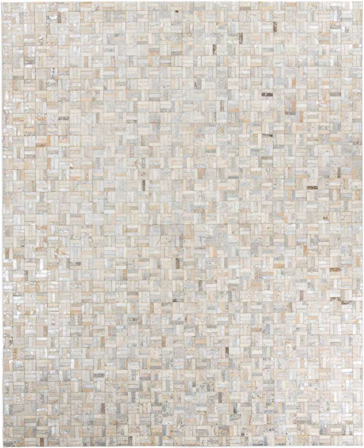 8' x 10' Cowhide Leather Rug