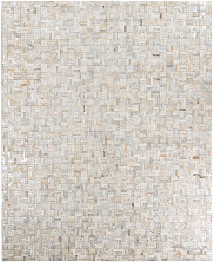 Detail image of 8' x 10' Cowhide Leather Rug