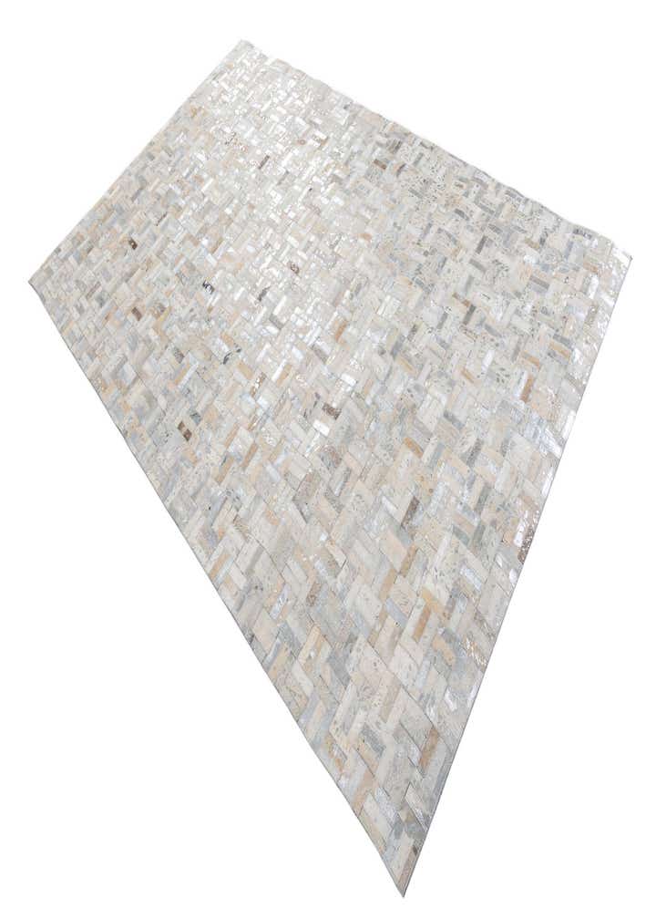 5' x 7' 10 Cowhide Leather Rug