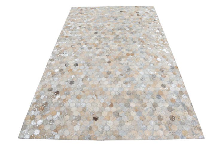 Detail image of 5' 1 x 7' 10 Cowhide Leather Rug