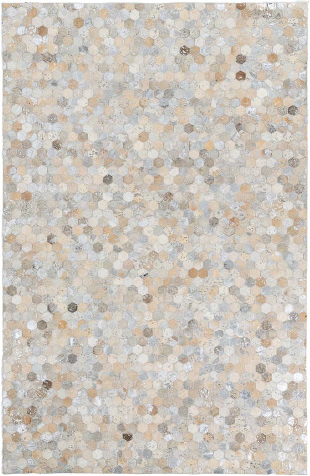 Detail image of 5' 1 x 7' 10 Cowhide Leather Rug
