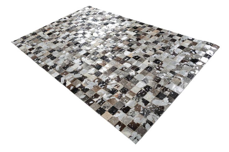 Detail image of 5' 1 x 8' 1 Cowhide Leather Rug