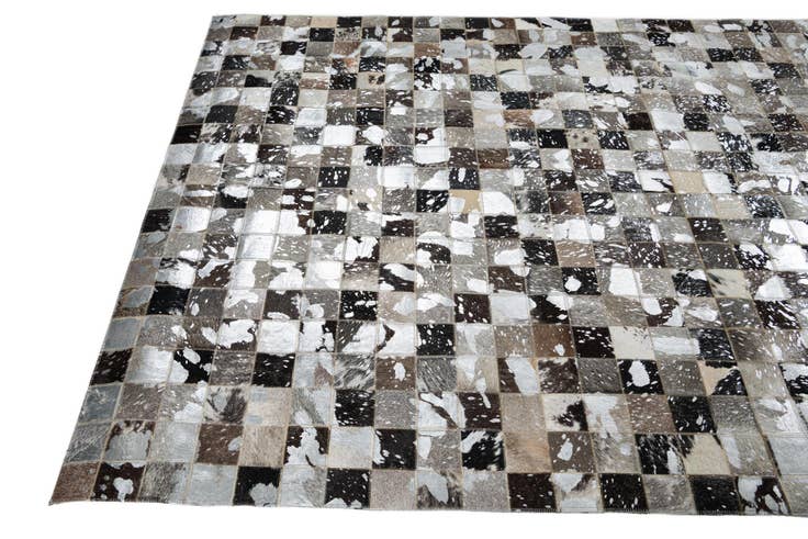 Detail image of 5' 1 x 8' 1 Cowhide Leather Rug