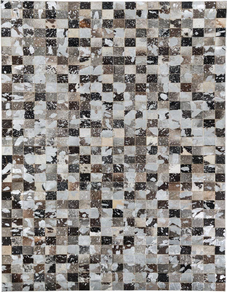 Detail image of 5' 1 x 8' 1 Cowhide Leather Rug