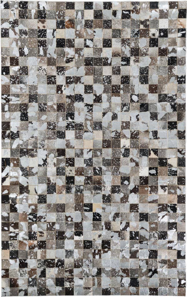 Detail image of 5' 1 x 8' 1 Cowhide Leather Rug