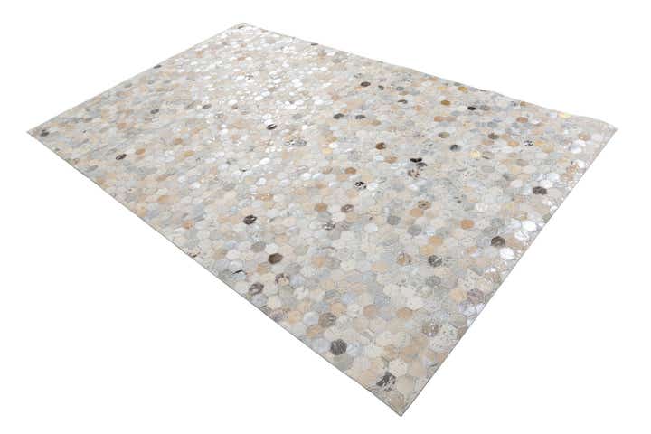 5' x 7' 10 Cowhide Leather Rug