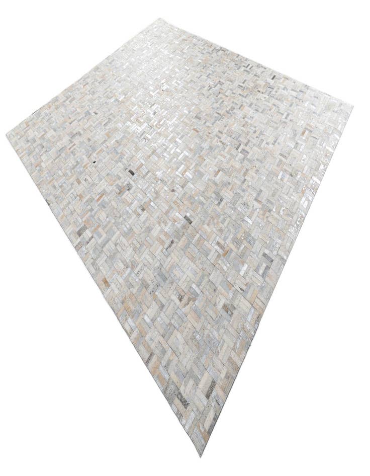 Detail image of 7' 10 x 9' 9 Cowhide Leather Rug