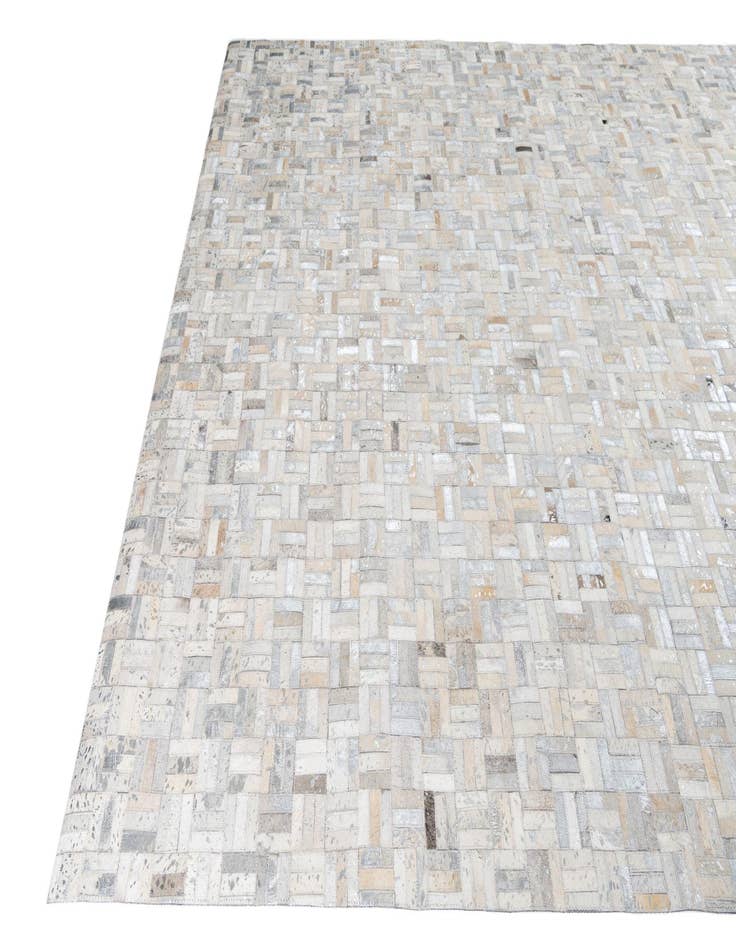 Detail image of 7' 10 x 9' 9 Cowhide Leather Rug