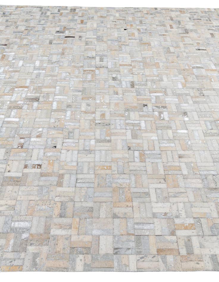 Detail image of 7' 10 x 9' 9 Cowhide Leather Rug