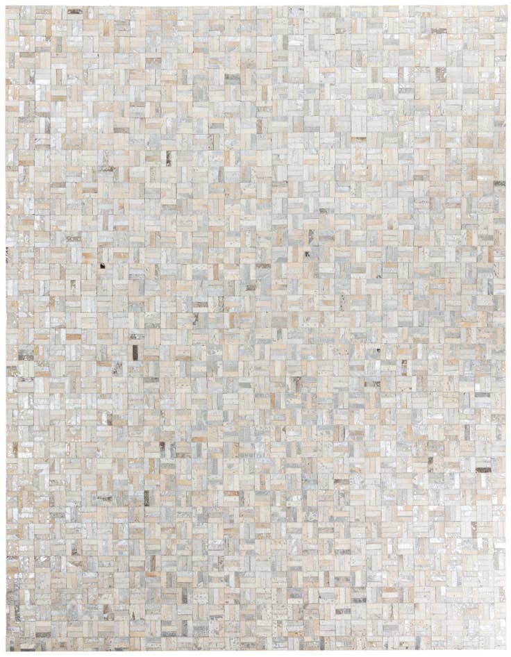Detail image of 7' 10 x 9' 9 Cowhide Leather Rug