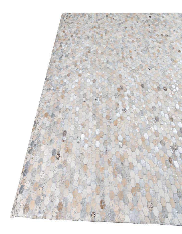 Detail image of 8' 2 x 10' Cowhide Leather Rug