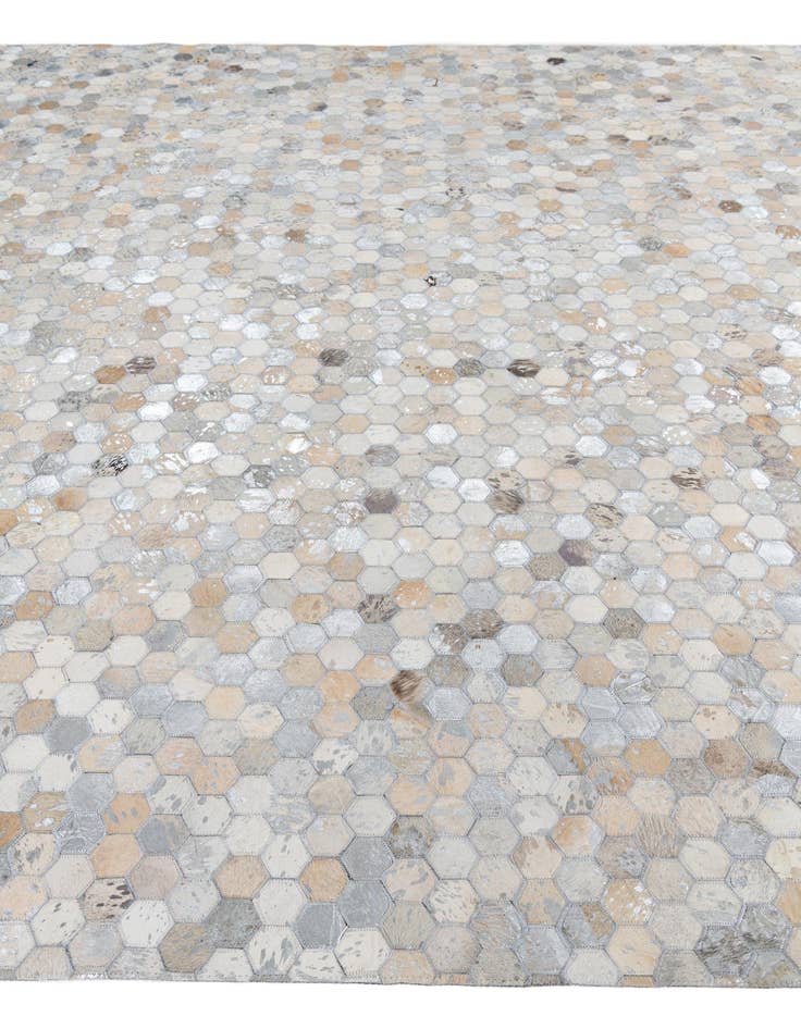 Detail image of 8' 2 x 10' Cowhide Leather Rug