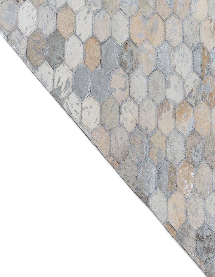 Detail image of 8' 2 x 10' Cowhide Leather Rug