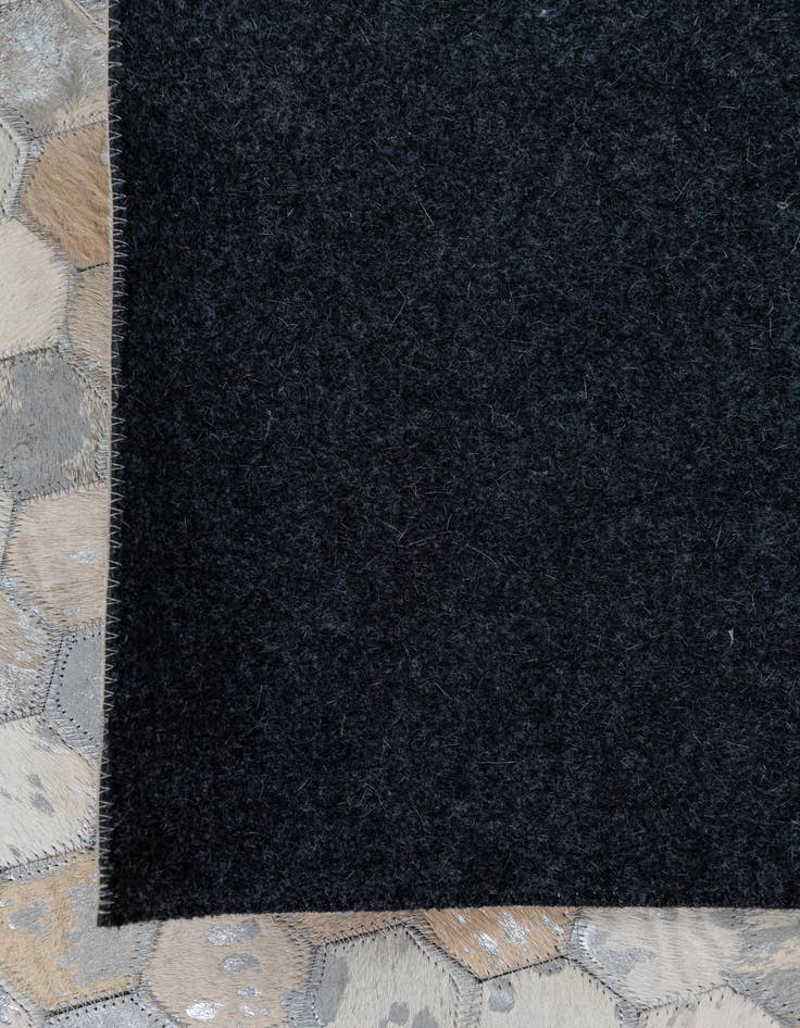 Detail image of 8' 2 x 10' Cowhide Leather Rug