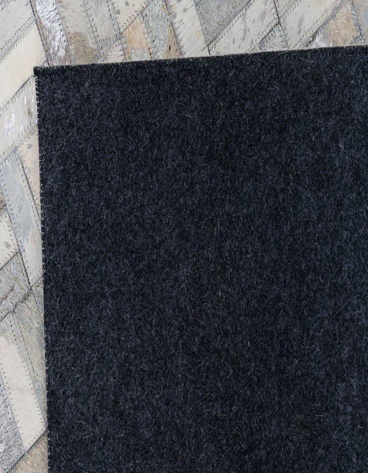 Detail image of 8' x 9' 10 Cowhide Leather Rug