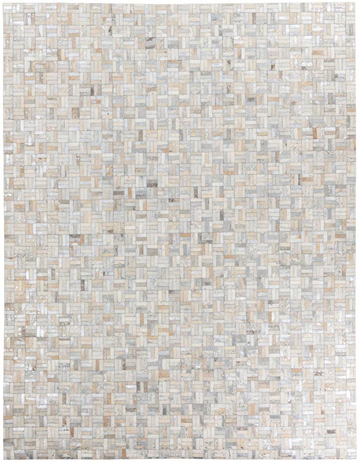 Detail image of 8' x 9' 10 Cowhide Leather Rug