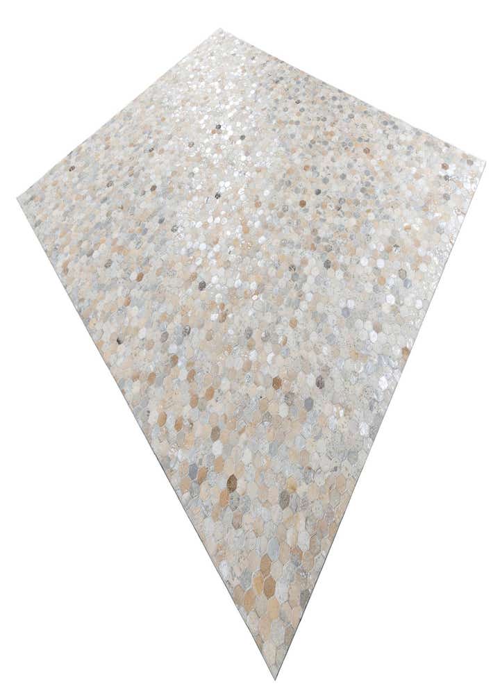 8' x 9' 9 Cowhide Leather Rug