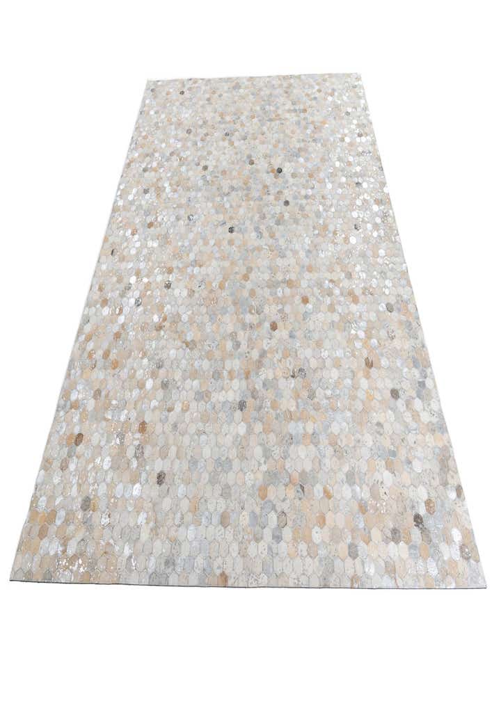 8' x 9' 9 Cowhide Leather Rug