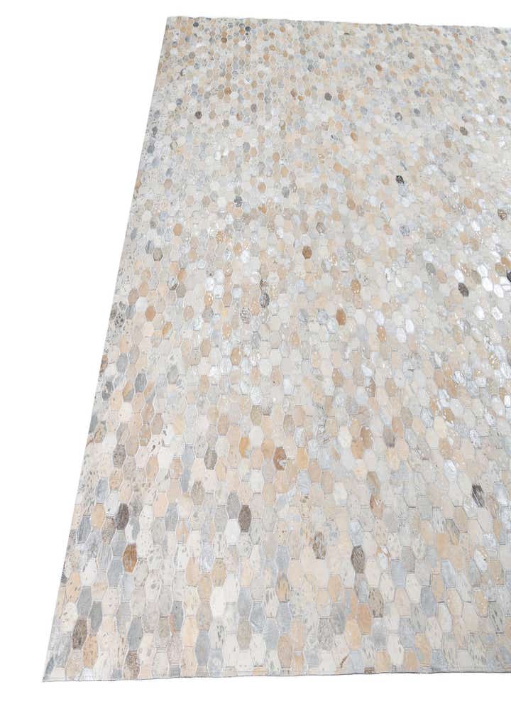 8' x 9' 9 Cowhide Leather Rug