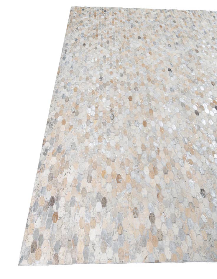 Detail image of 8' x 9' 9 Cowhide Leather Rug