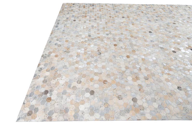 Detail image of 8' x 9' 9 Cowhide Leather Rug