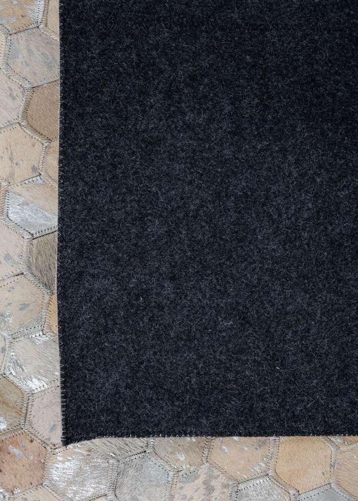 8' x 9' 9 Cowhide Leather Rug