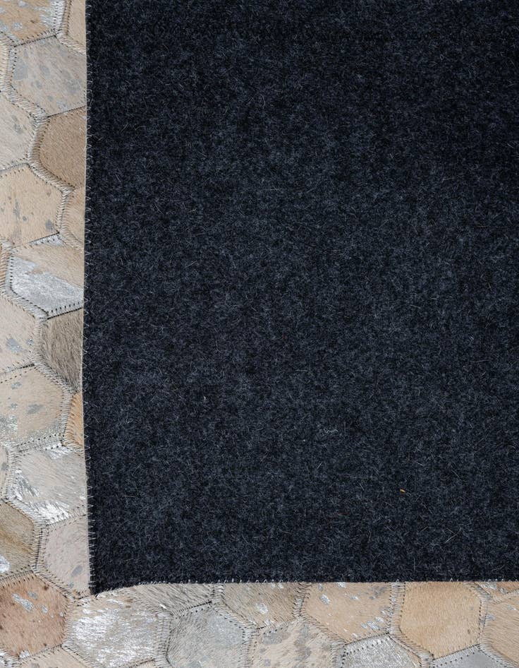 Detail image of 8' x 9' 9 Cowhide Leather Rug