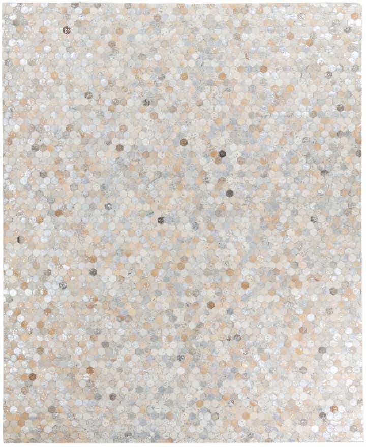 8' x 9' 9 Cowhide Leather Rug