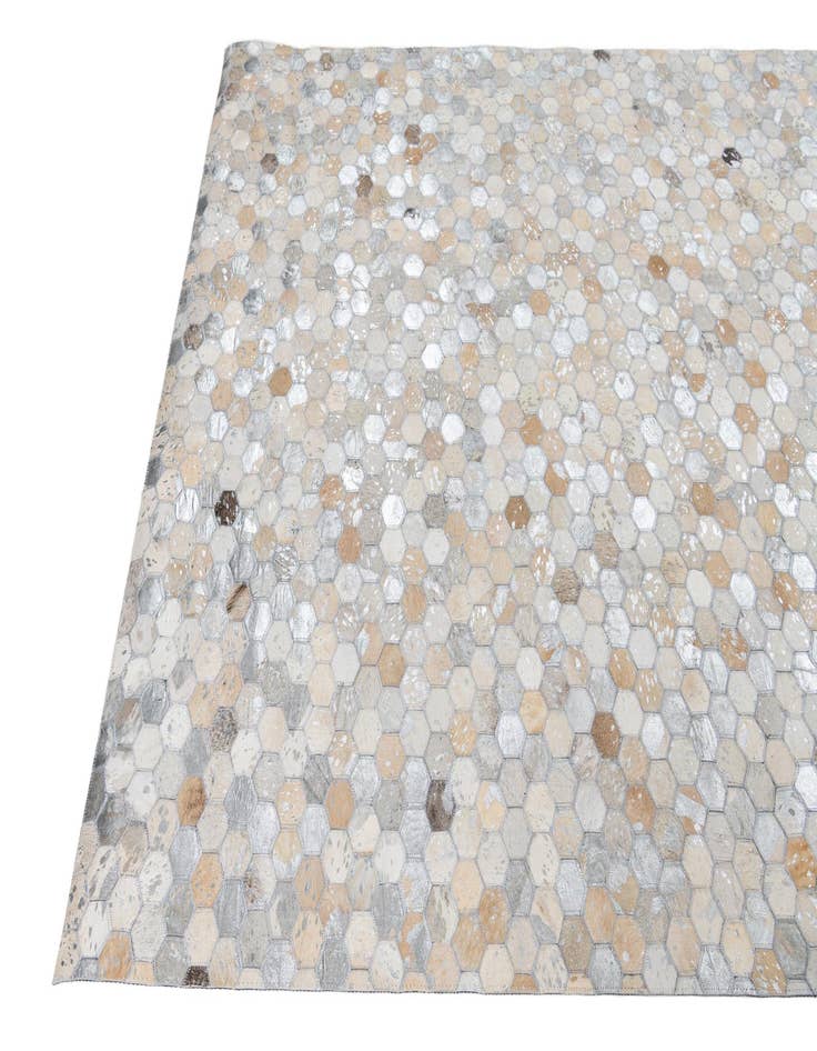 Detail image of 5' x 8' Cowhide Leather Rug