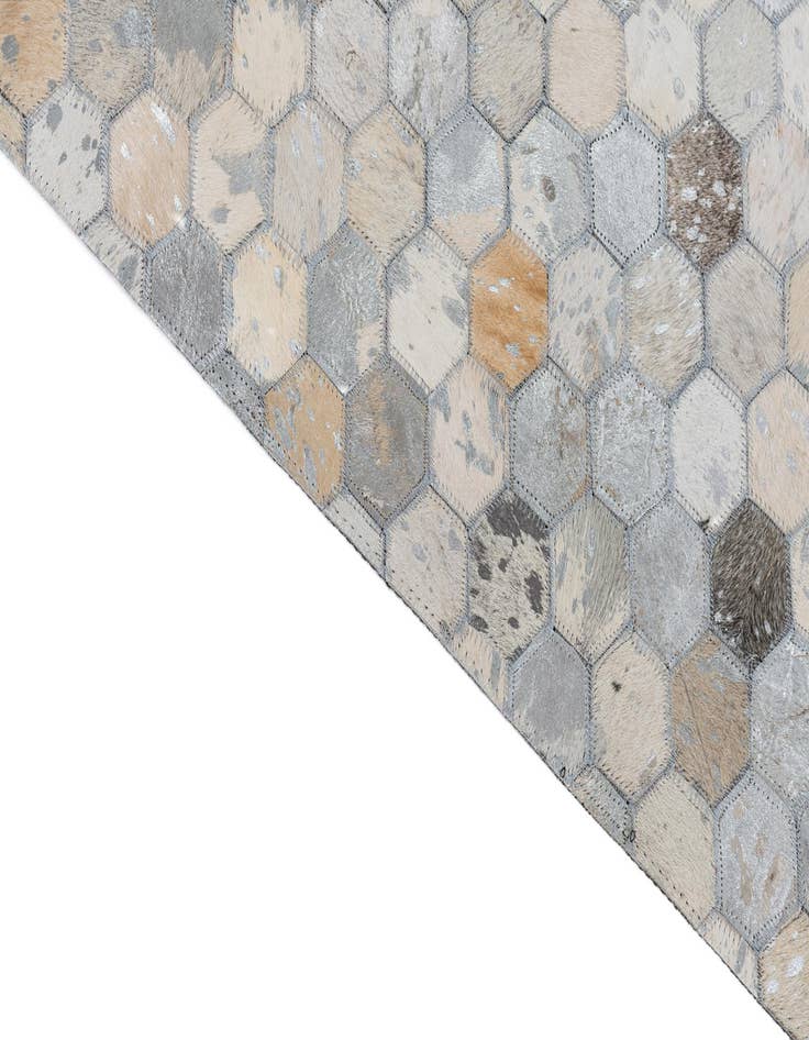 Detail image of 5' x 8' Cowhide Leather Rug