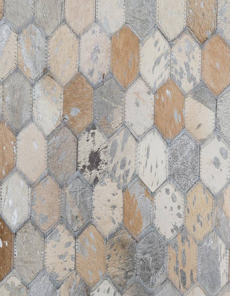 Detail image of 5' x 8' Cowhide Leather Rug