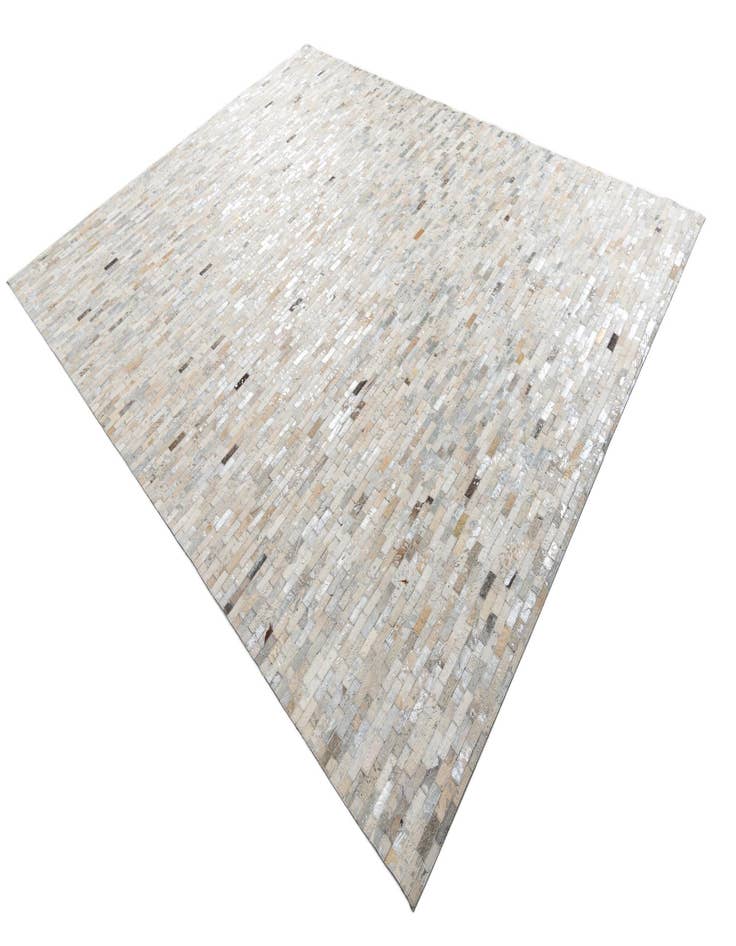 Detail image of 7' 9 x 9' 8 Cowhide Leather Rug